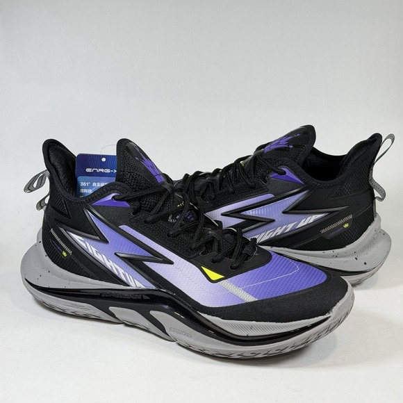 361 Degrees Size-10 Mens Light UP PE Joker Basketball Shoes C2441-0909 main image 7